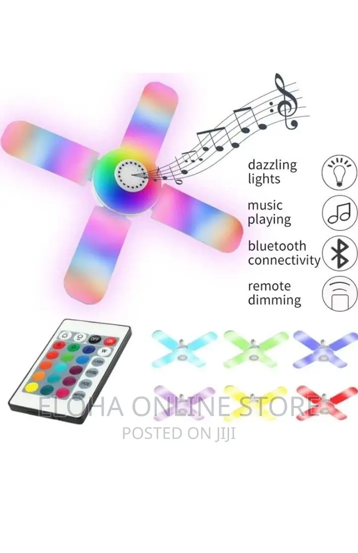Led Light, Bluetooth Music Speaker Lamp With a Remote