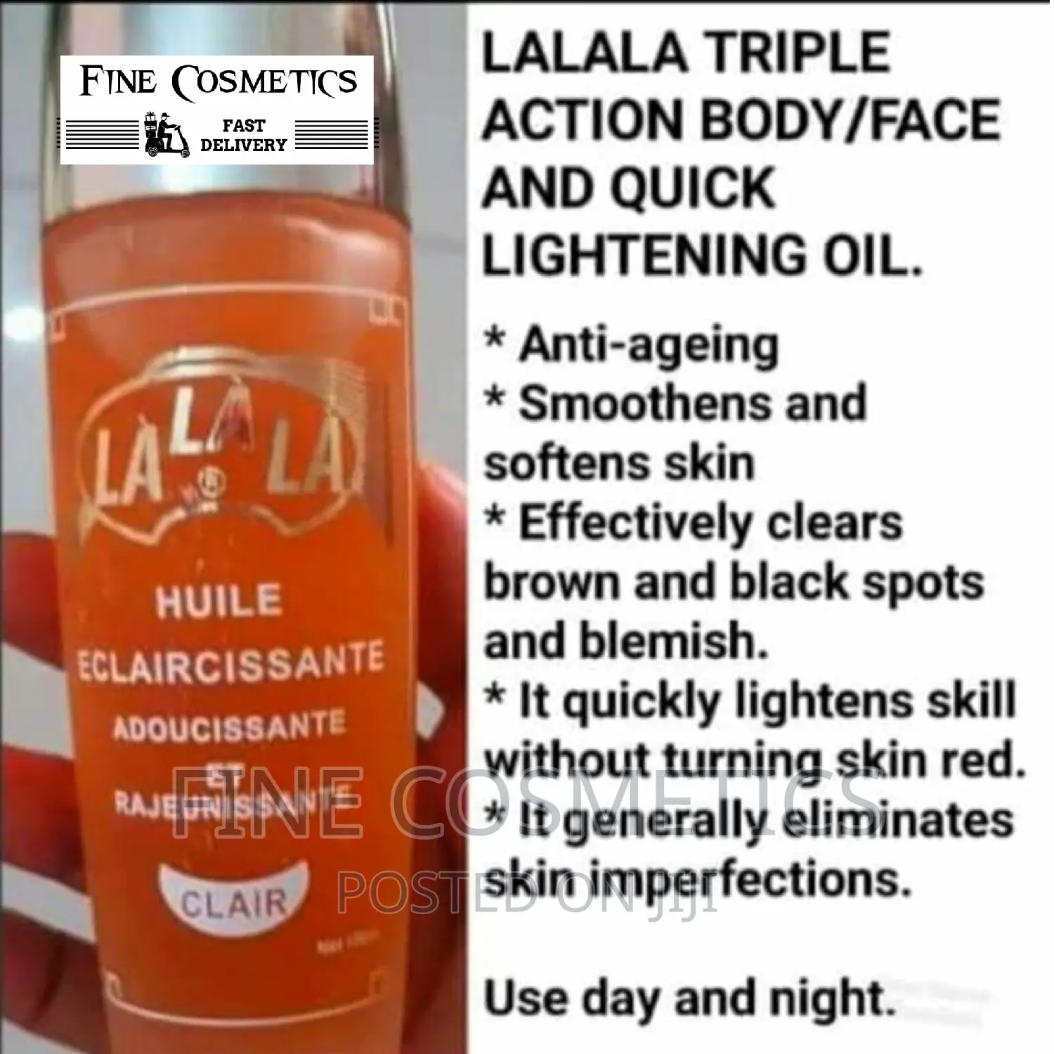 Original Lalala Magic Whitening Serum/Huile La La La Toner, Oil Lotion