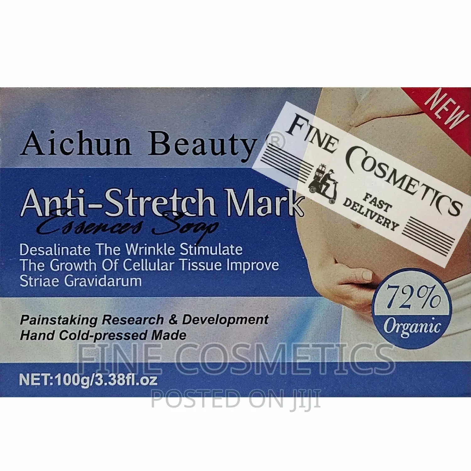 Stretch Marks Remover Soap, Wrinkle+Cellulite Reduction Soap