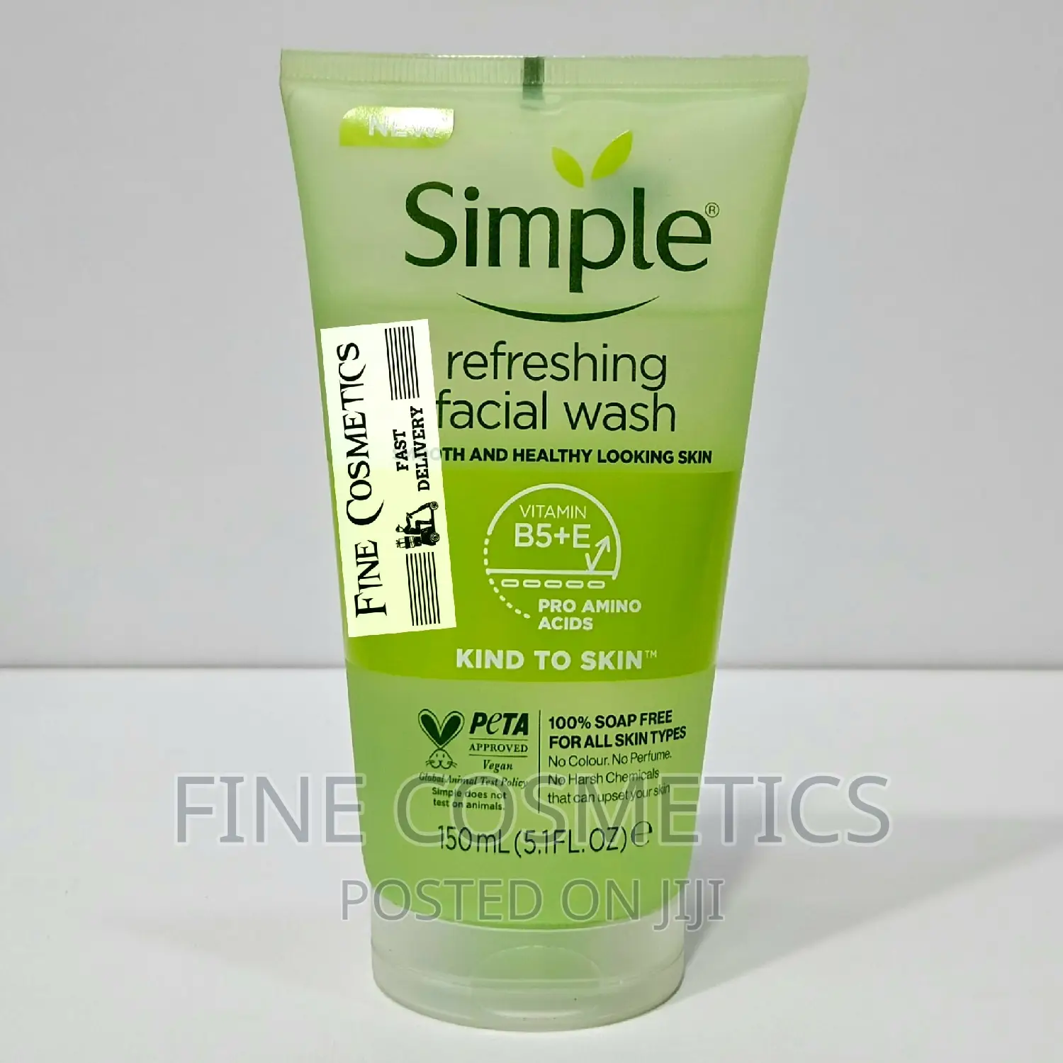 Simple, Kind To Skin Refreshing Facial Gel Simple Face Wash