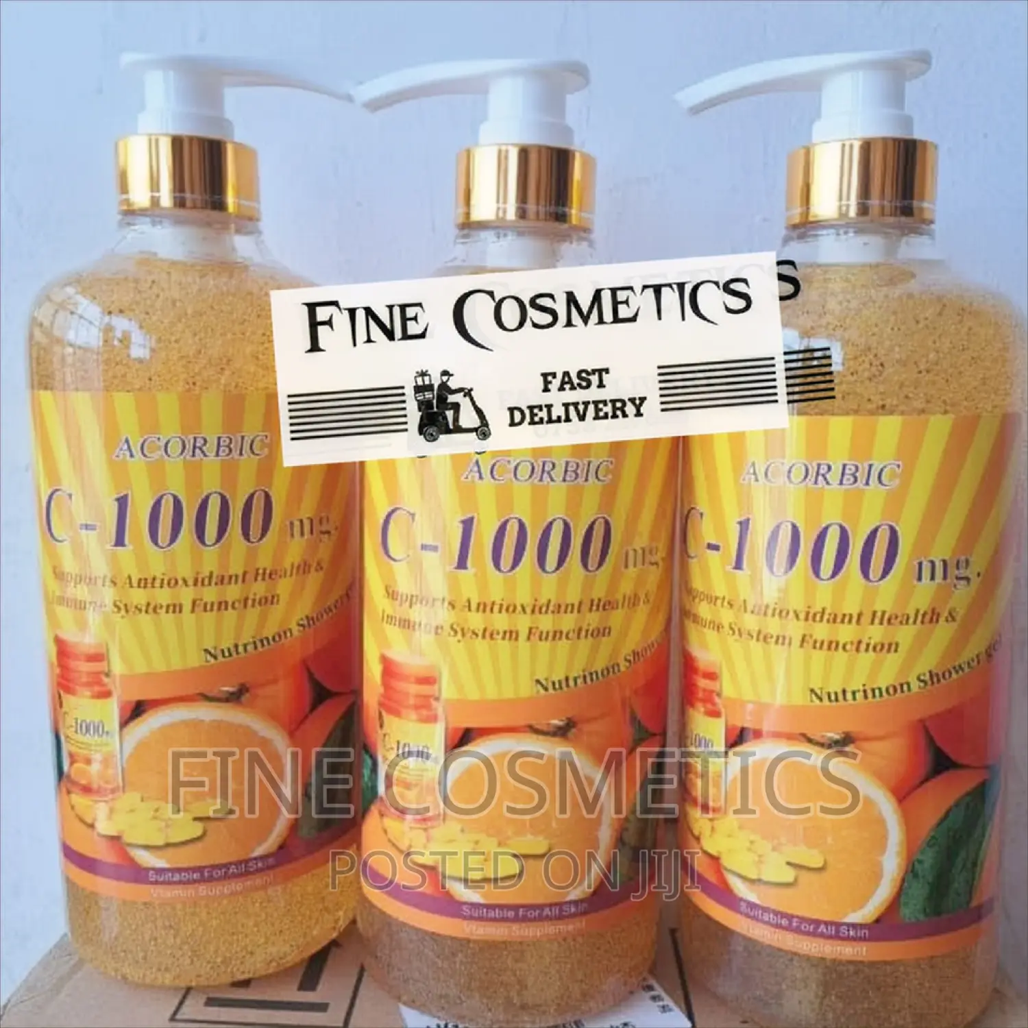 ACORBIC Vitamin C1000mg Orange Nutrtion Whitening Shower Gel