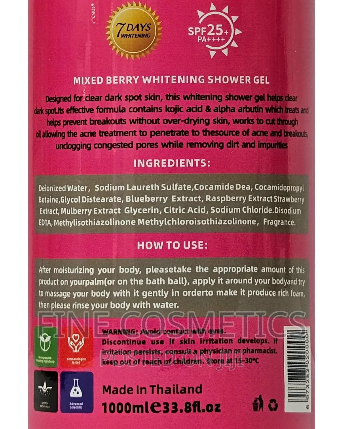 2PCS Glutawhite and Acorbic Vitamin C Whitening Shower Gels