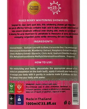 2PCS Glutawhite and Acorbic Vitamin C Whitening Shower Gels