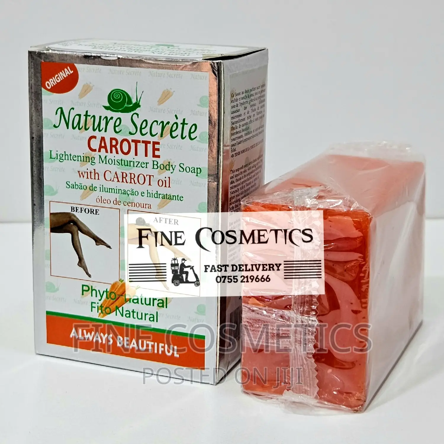 Original Nature Secret Carrot Lightening Blackspots Rem Soap