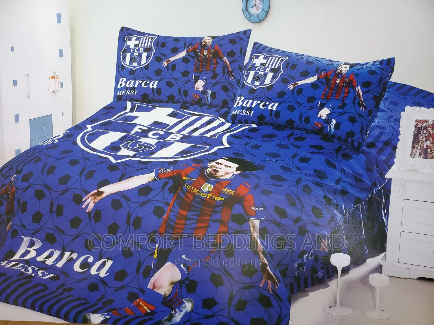 Kids Cartoon Character Bedcover Barcelona