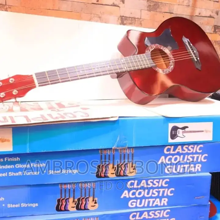 Dream Maker Multicolored Acoustic Guitar With FREE Plectrum.