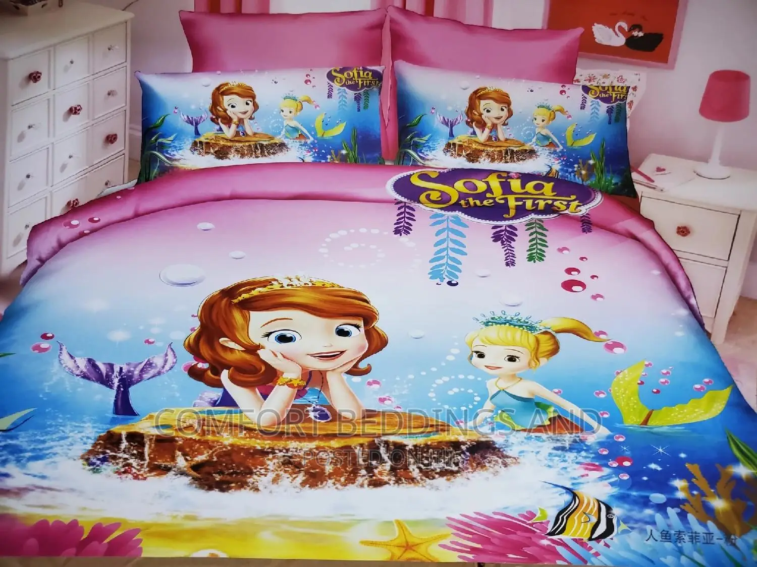 Kids Cartoon Character Bedcover Sofia