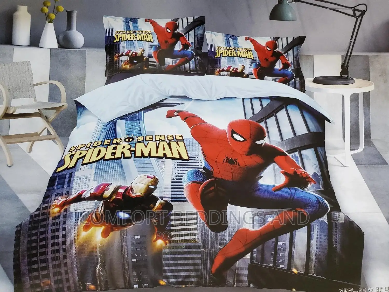 Kids Cartoon Bedcover, Character Bedcover Spiderman