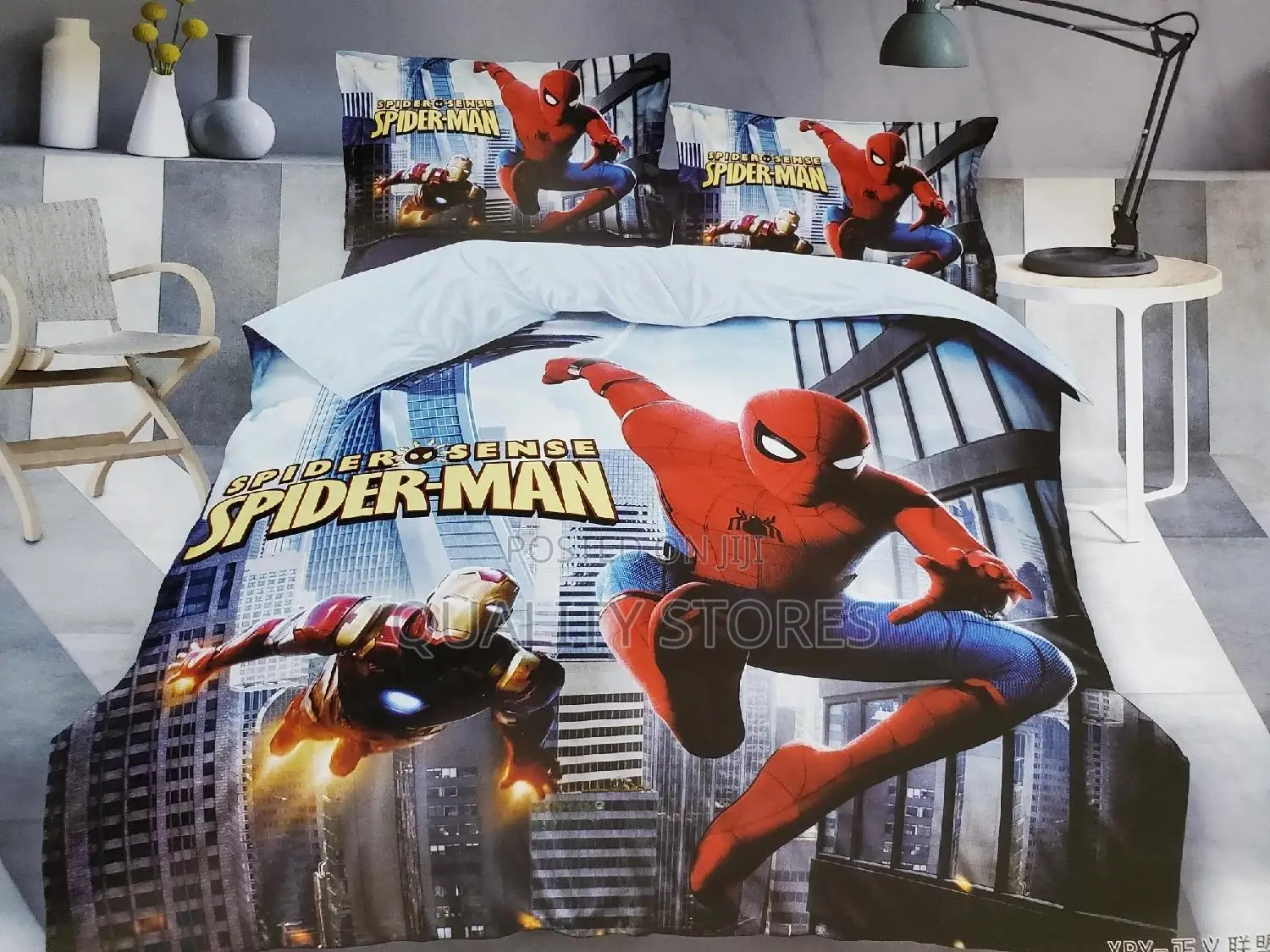 Kids Cartoon Bedcover, Character Bedcover Spiderman