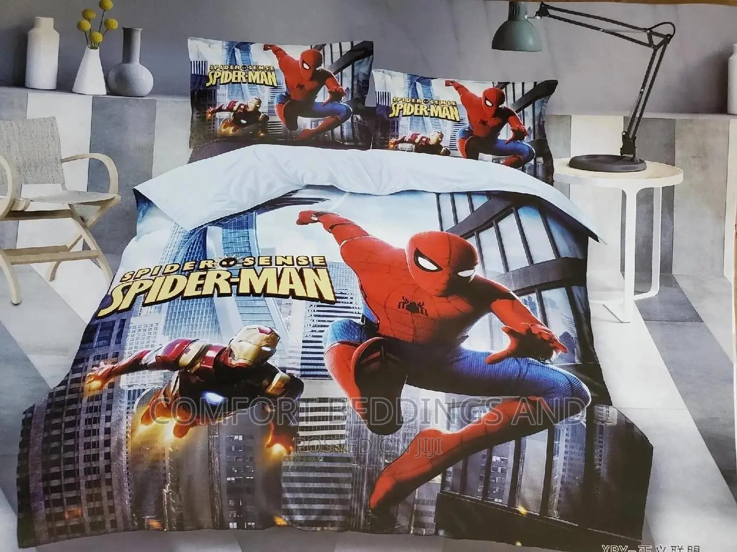 Kids Cartoon Bedcover, Character Bedcover Spiderman
