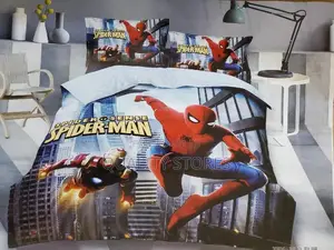 Kids Cartoon Bedcover, Character Bedcover Spiderman