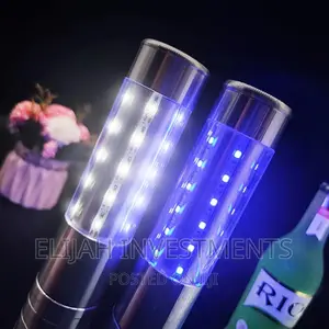 1 Piece LED Champagne Chargeable Flashing Stick
