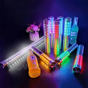 1 Piece LED Champagne Chargeable Flashing Stick