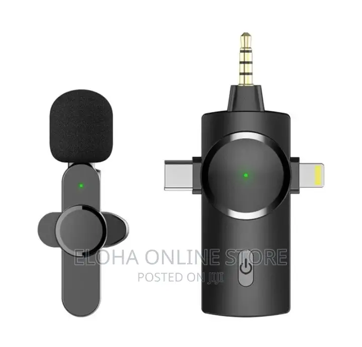 3in 1 Noise Reduction Lavalier Mini Wireless Microphone