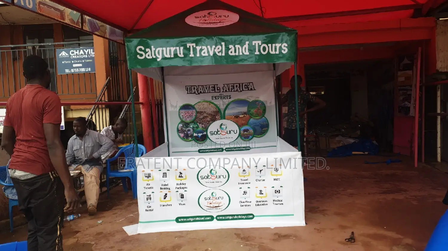 A (6x6)Ft Exhibition Tent With Branded With Logos