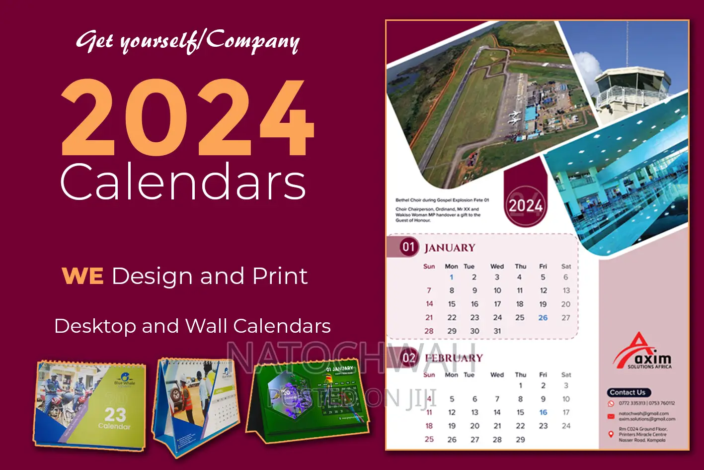 Calendars for 2025