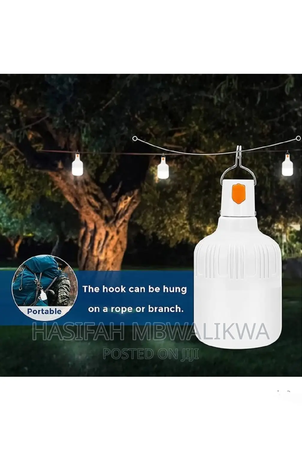DP Light Rechargeable Bulb With USB- 30W