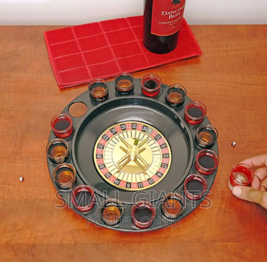 Shot Glass Roulette, Drinking Game Set (2 Balls 16 Glasses)