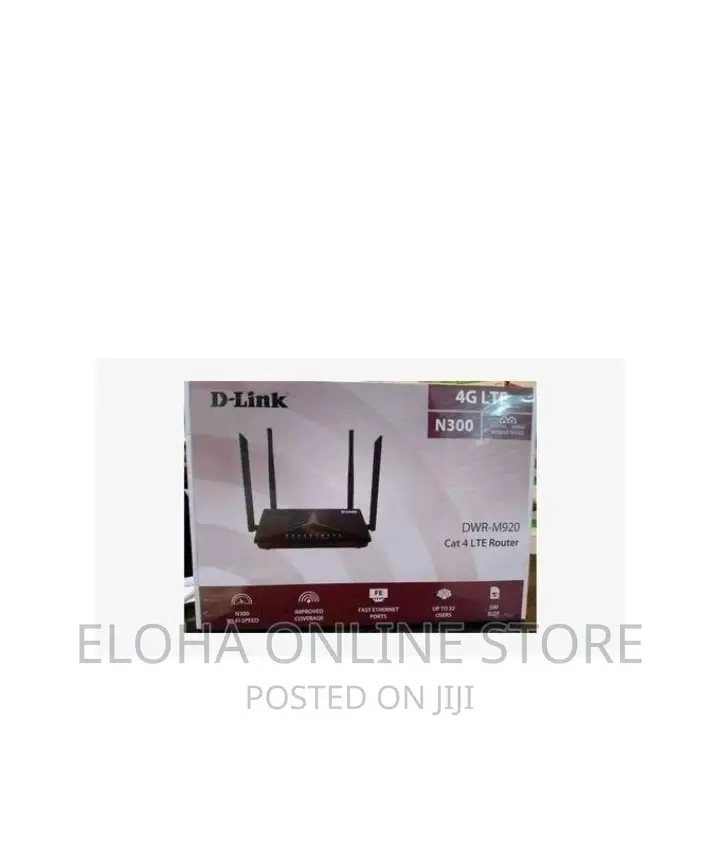 New D- Link 4 G Router DWR-M920 With Slim Slot- Black