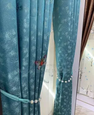 Light Blue Quality Curtain Fabric Each Complete Meter