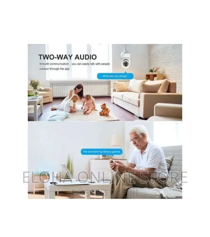 Panoramic WI-FI IRIP E27 Light Bulb Smart Camera