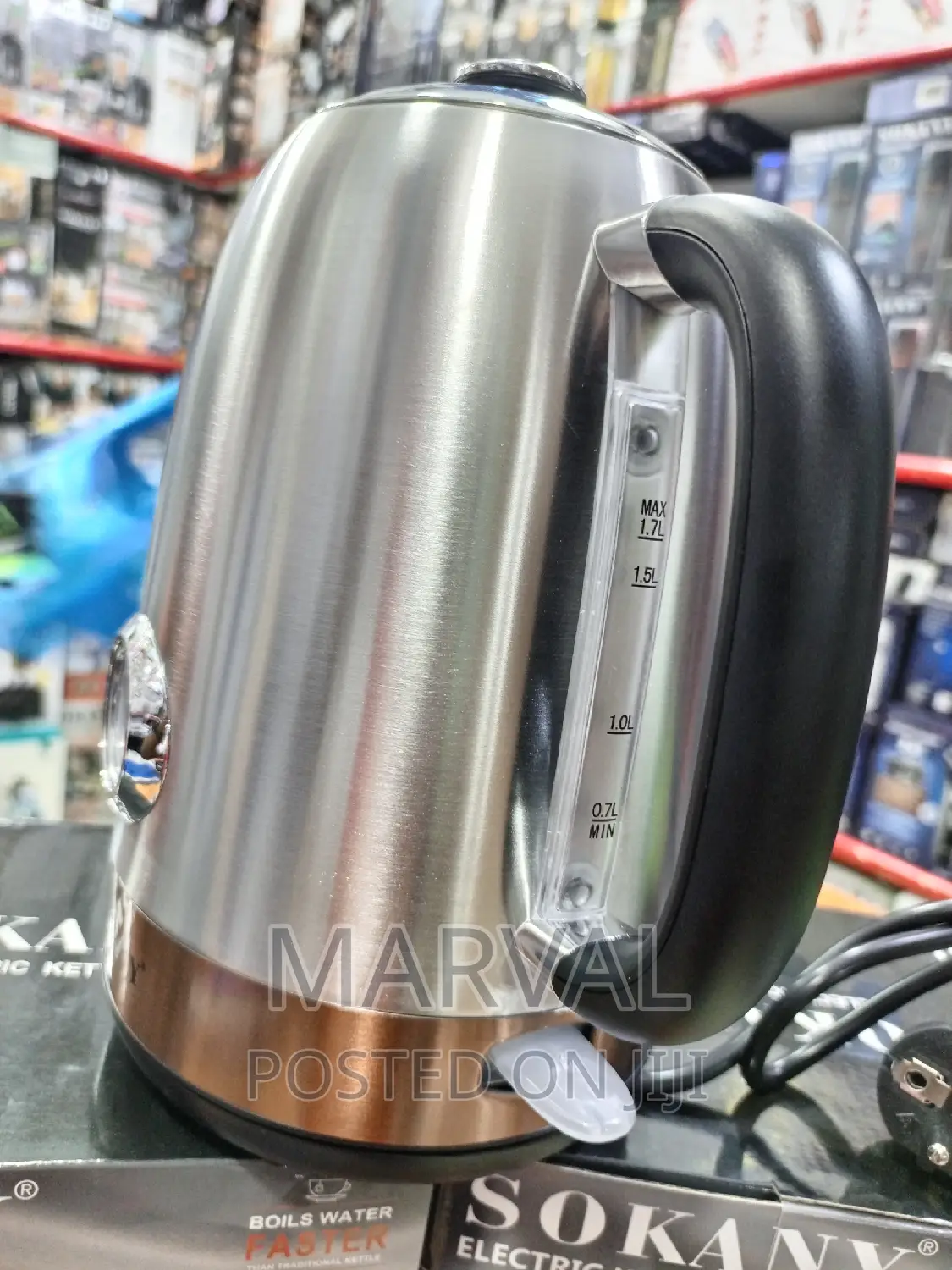 1.7ltrs Electric Kettle With Temperature Reading Gauge