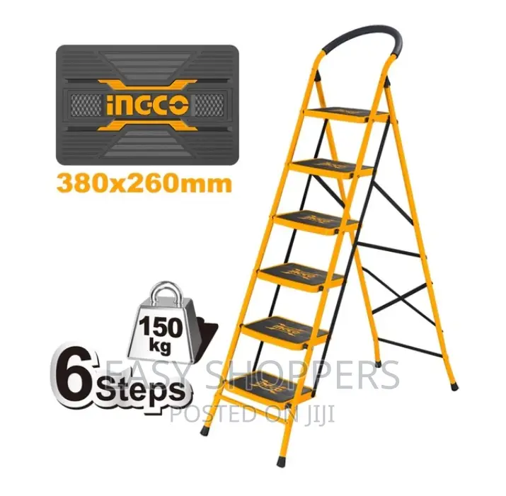 Ingco Steel Commercial Ladder With 6 Steps