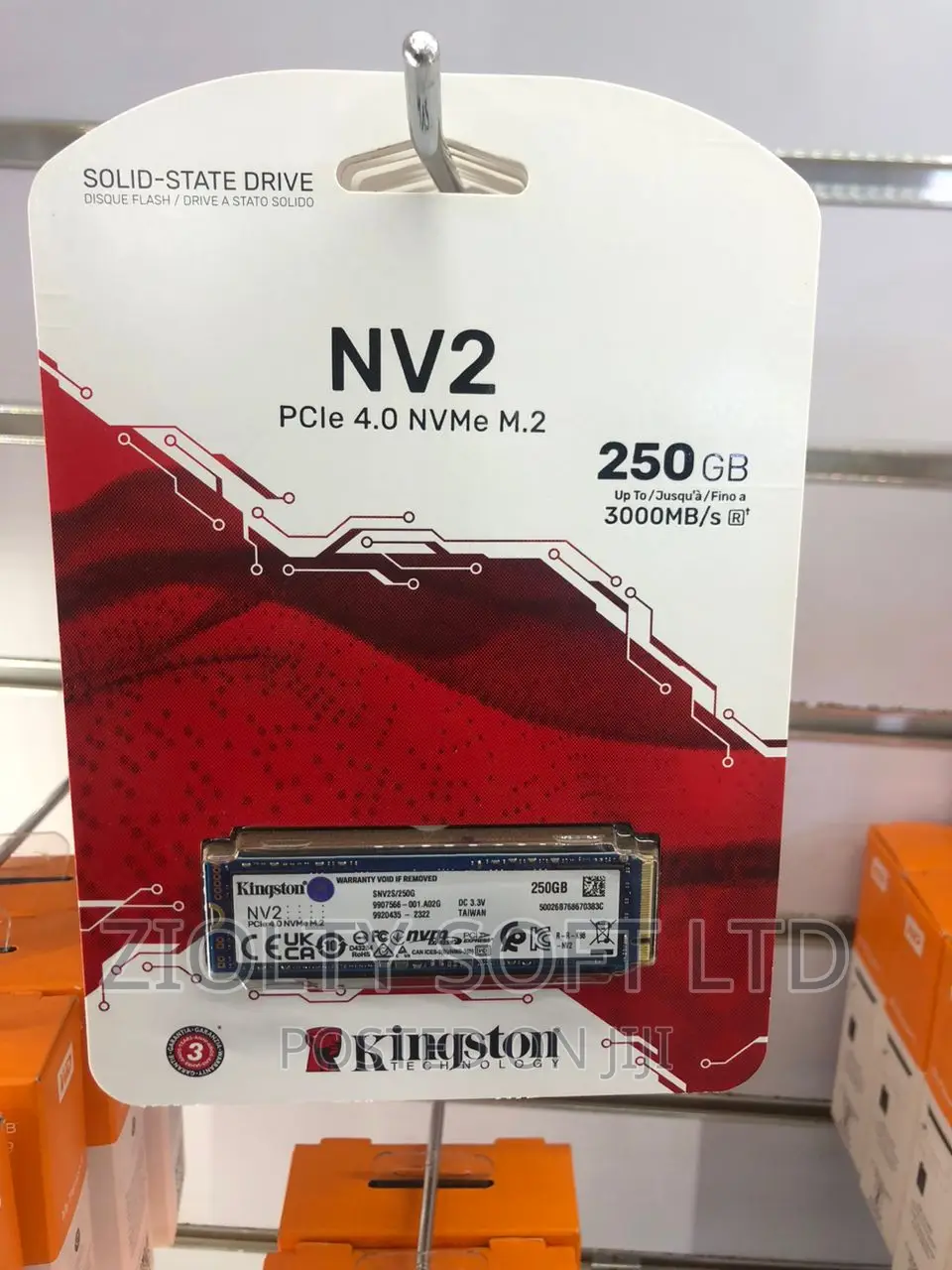 Kingston 250GB SSD NV2 Pcle 4.0 Nvme M.2