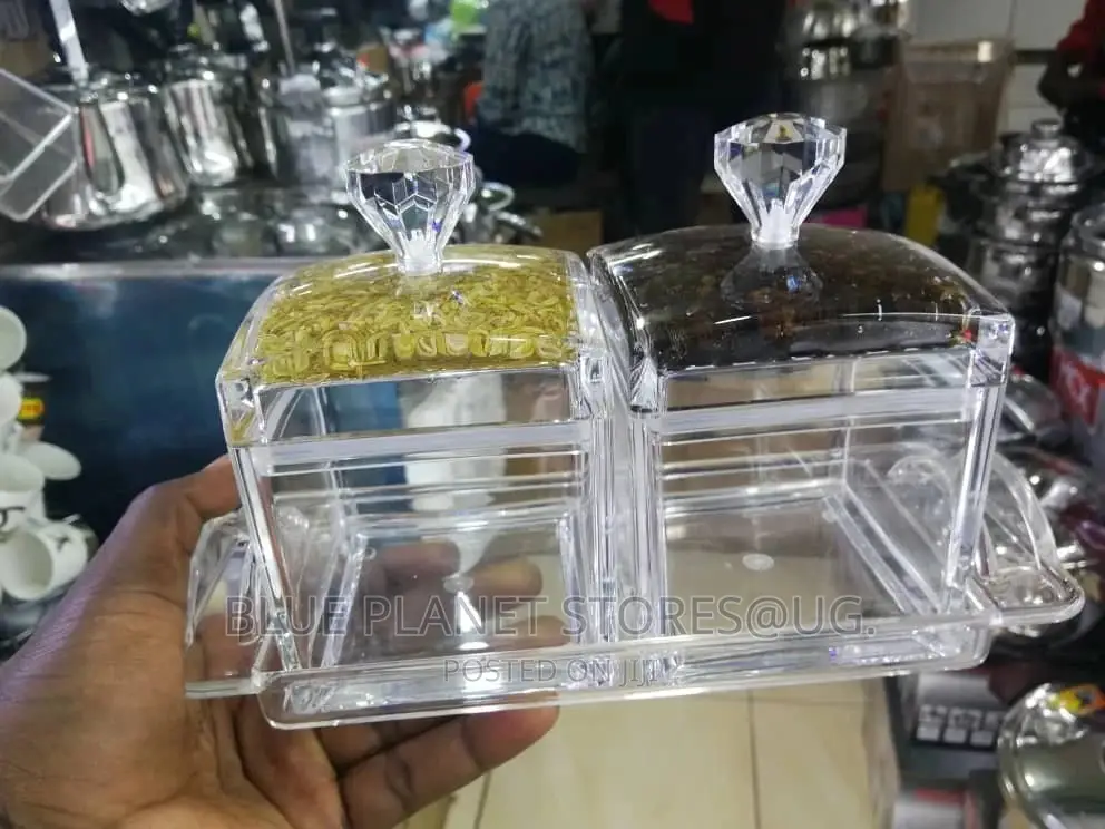 Double Cereal/Sugar Bowls With Covers \\ High Grade Melamine