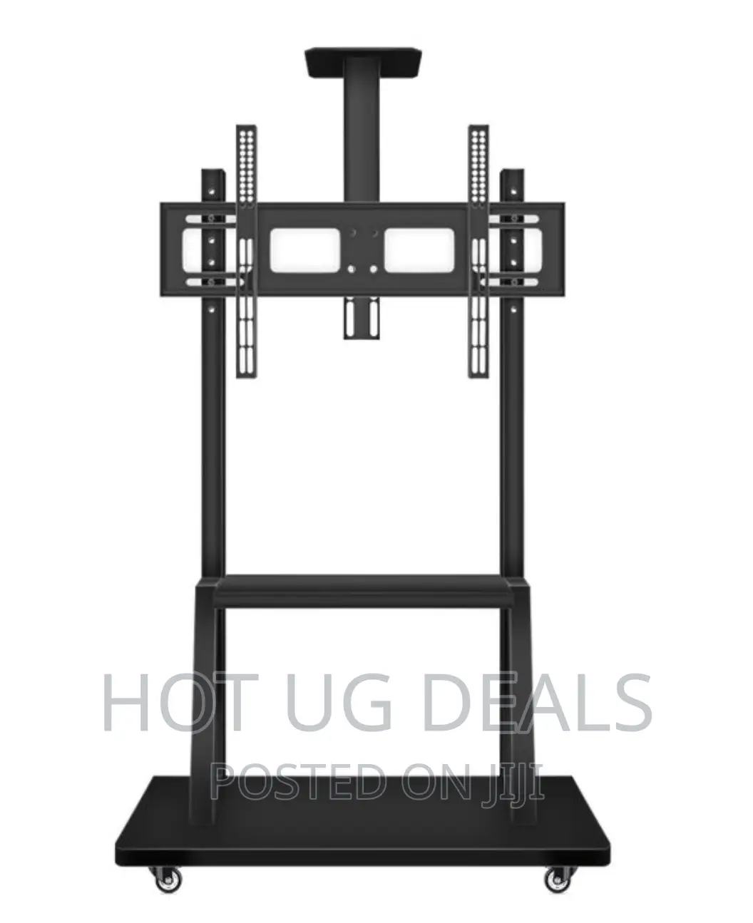Mobile TV Mount Trolley- Suitable For 32 To 75 Inch -black