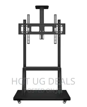 Photo - Mobile TV Mount Trolley- Suitable For 32 To 75 Inch -black