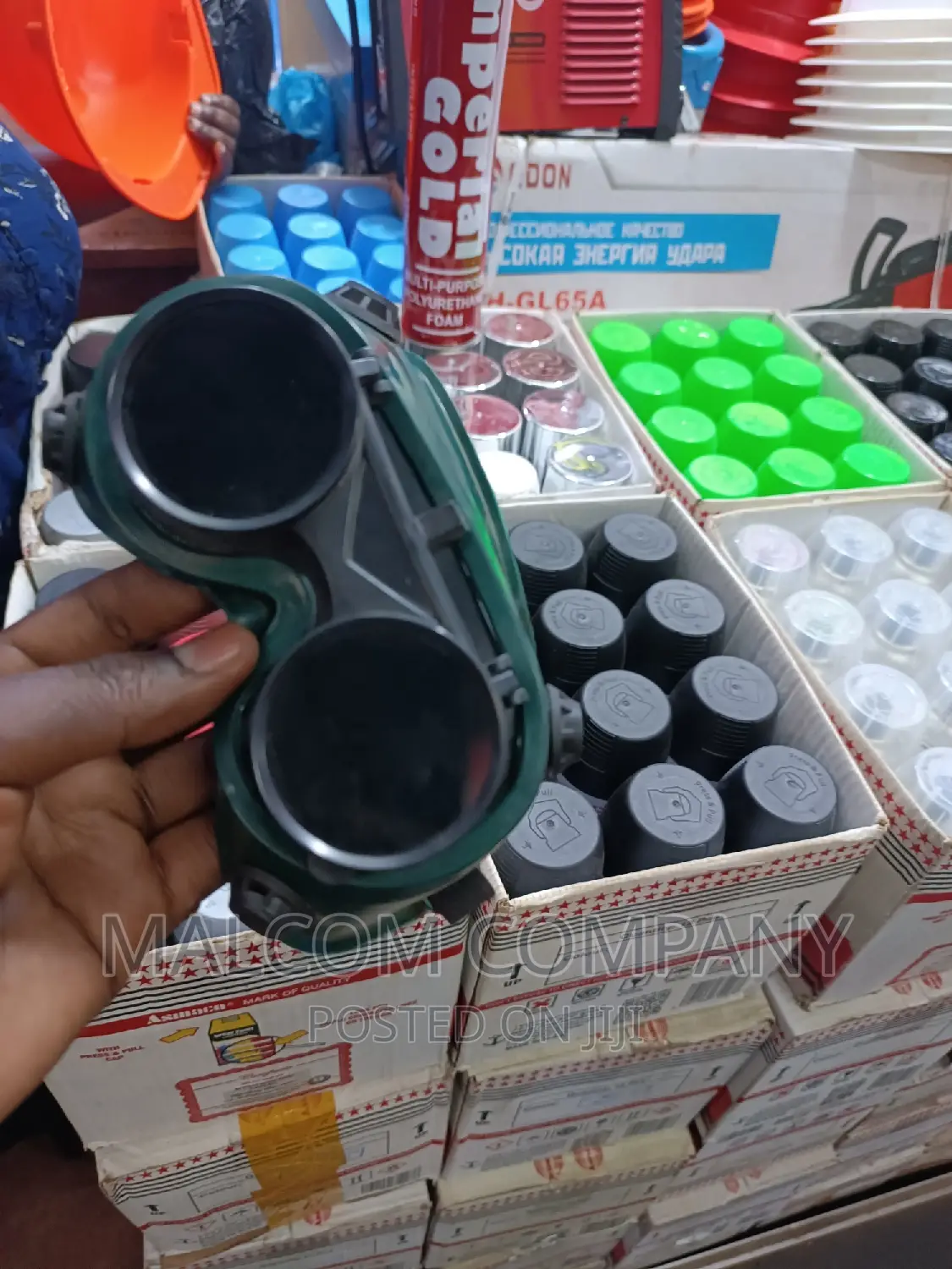 Safety Black Goggles/ Eyes Glass
