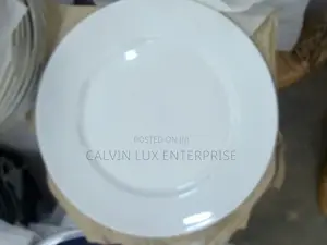 Dinner Plate Plain White Flat