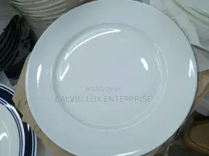 Dinner Plate Plain White Flat