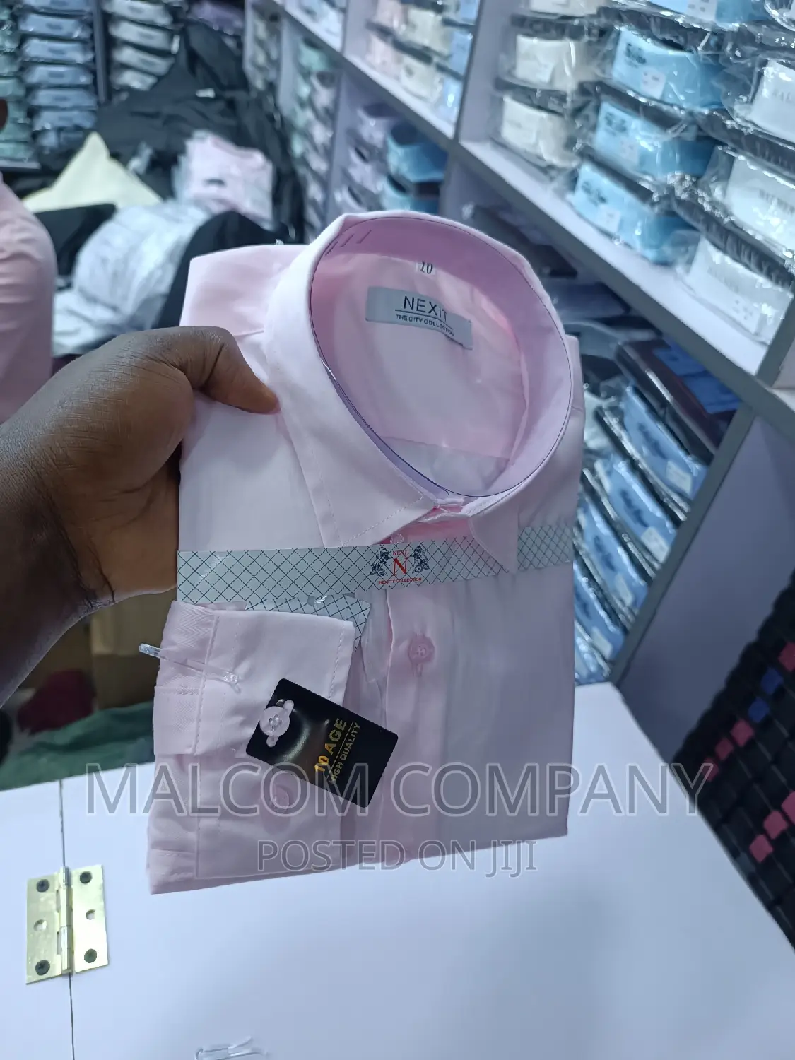 Children's/ Boy's Pink Cotton Shirts