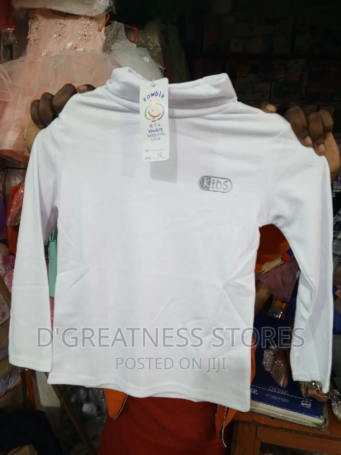 Long Sleeved White Kids Shirts