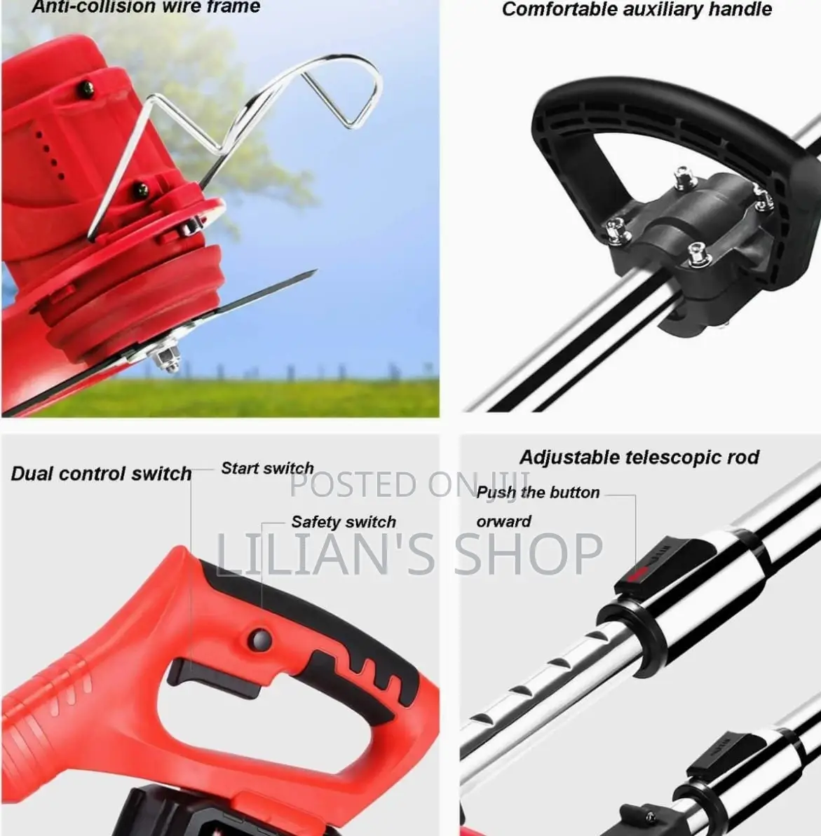 Heavy Duty Rechargeable Grass Cutter /Trimmer