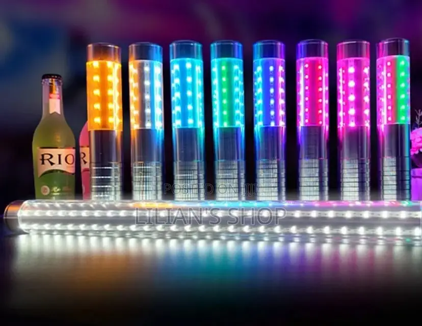 1piece Led Champagne Chargeable Flashing Stick
