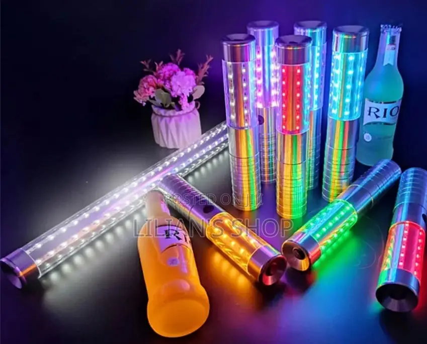 1piece Led Champagne Chargeable Flashing Stick