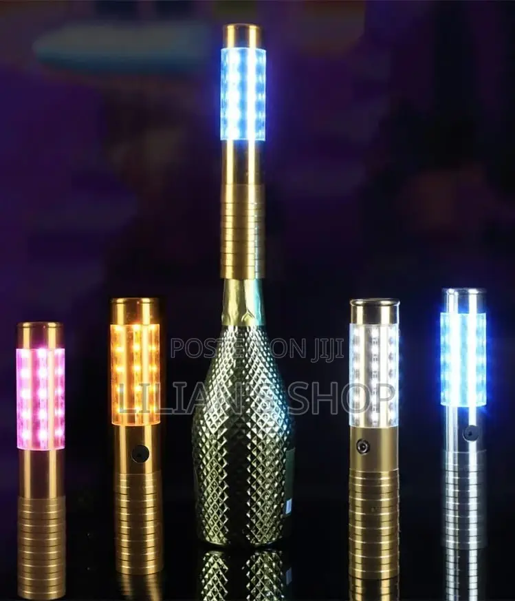 1piece Led Champagne Chargeable Flashing Stick