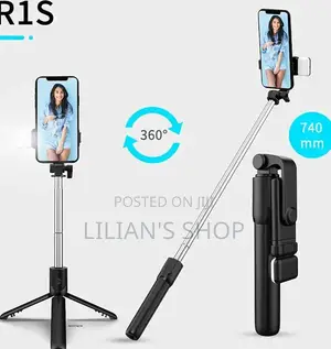 Bluetooth Selfie Stick and Tripod Stand With Wirelessremote