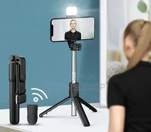 Bluetooth Selfie Stick and Tripod Stand With Wirelessremote