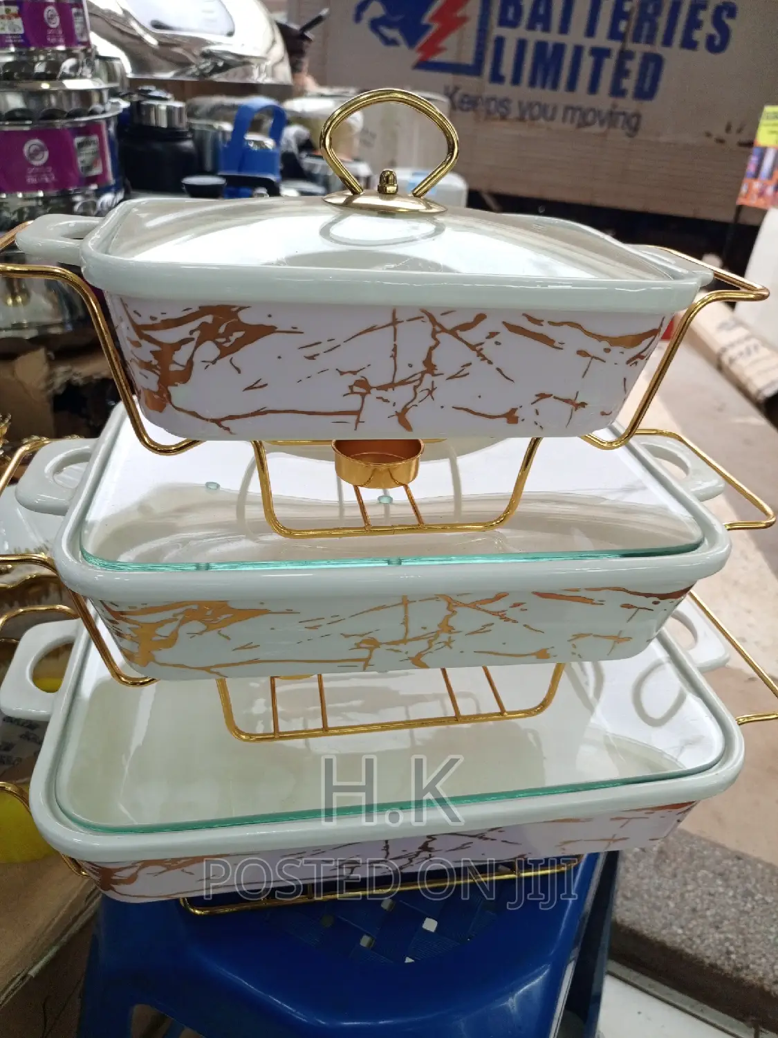Square Food Warmer Set