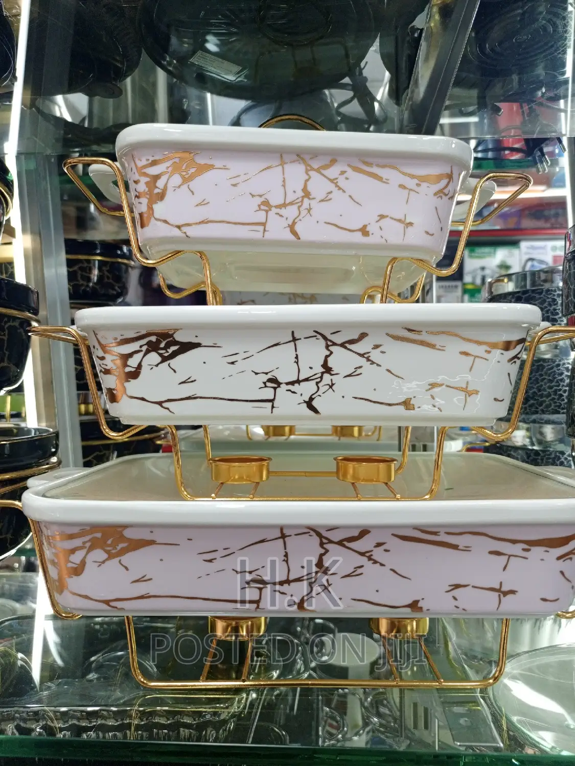 Square Food Warmer Set