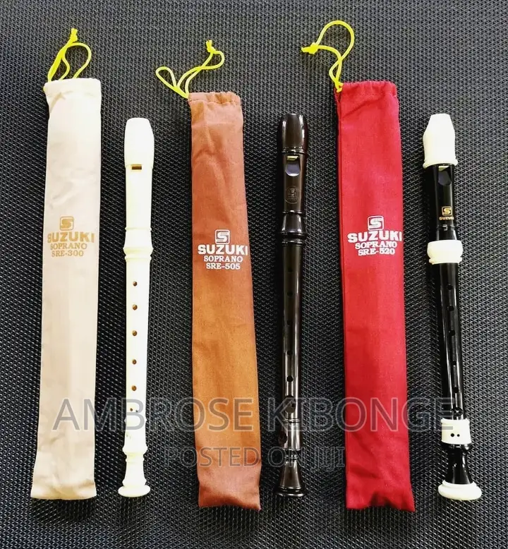 Open Key Straight Soprano Flute Recorder FREE Cleaning Rod