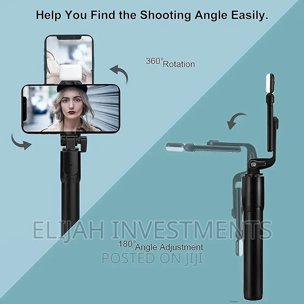 Bluetooth Selfie Stick Tripod Stand With Wireless Remote