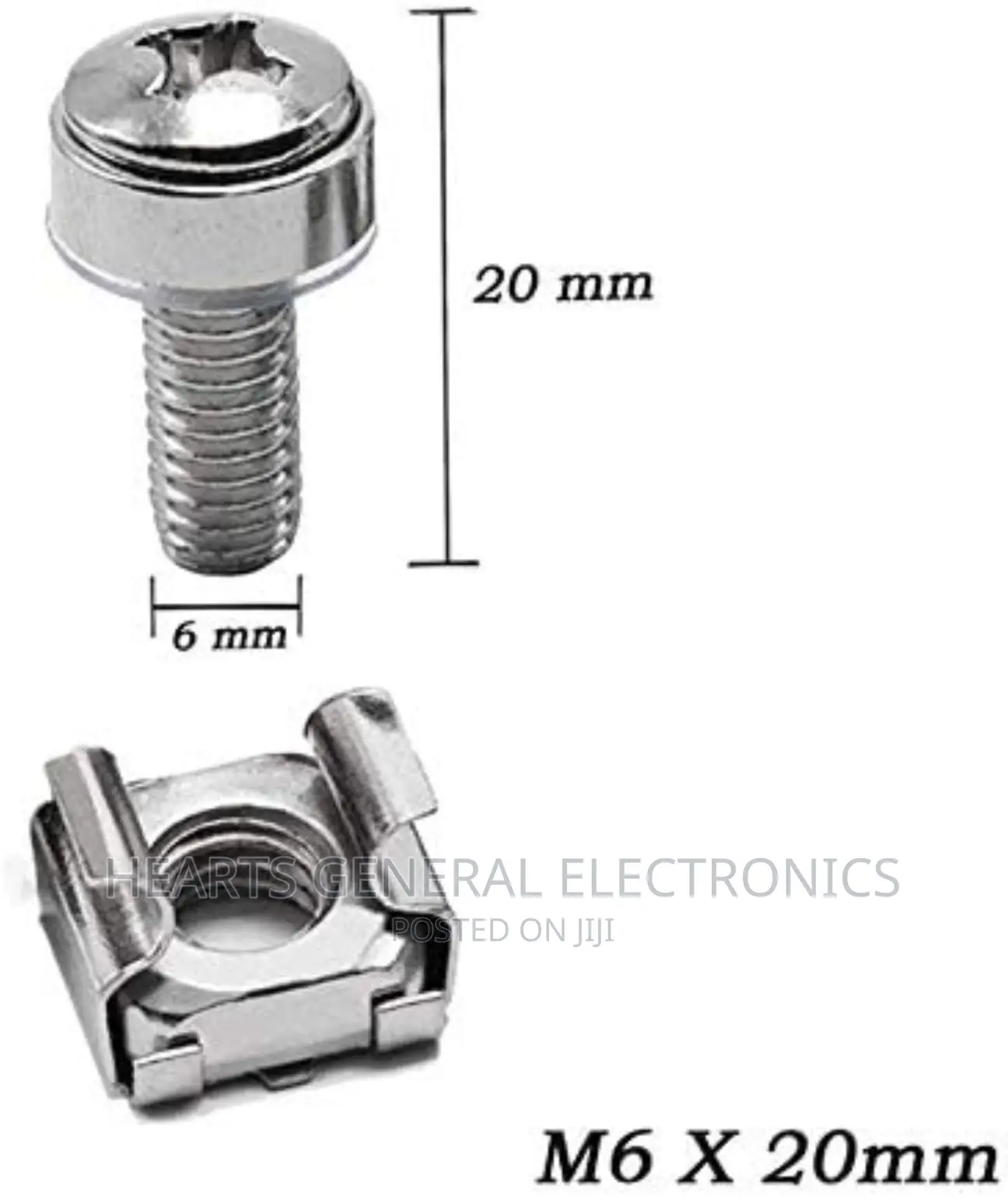 Rack Cabinet Screws ( M6 Cage Nuts Screws )