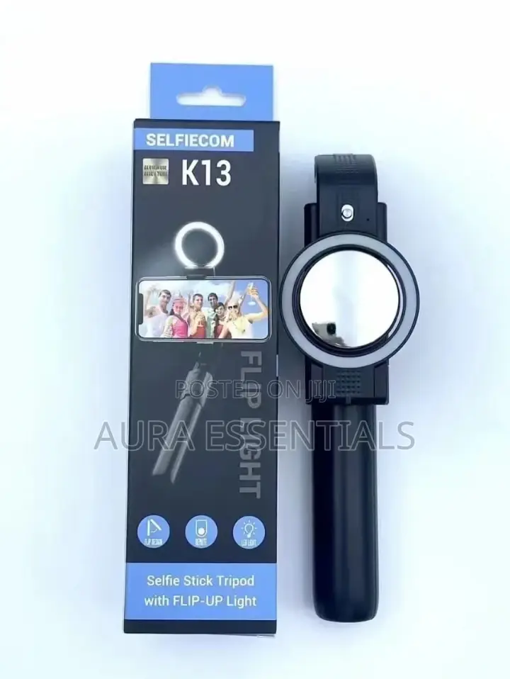 Selfie Stick Tripod With FLIP - UP Light