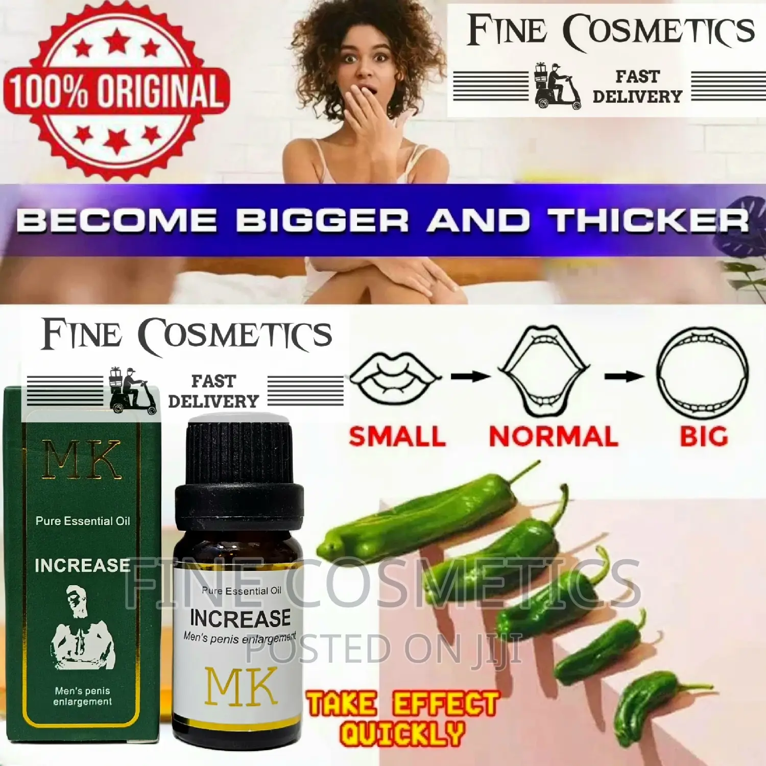 MK Male Enlargement Pure Essential Oil for Size and Stamina