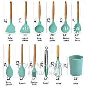 Silicone Cooking Utensils Set .